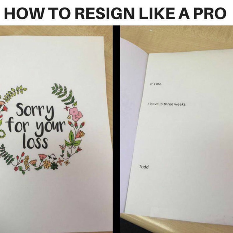 Resignation Letters