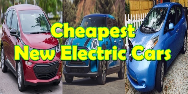 Cheapest New Electric Cars
