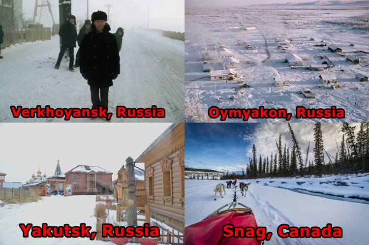 coldest places on earth 